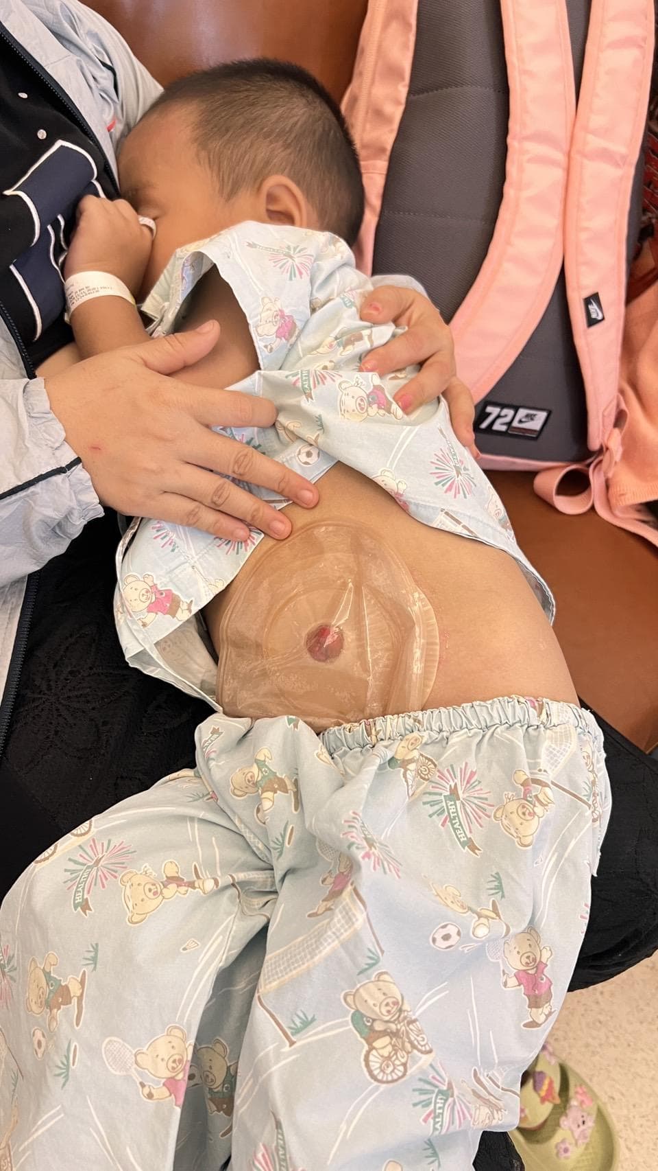 Baby Cinco during his medical journey